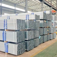 Perfil en C Ranurado CZ, Mecanizado Personalizado, Recubrimiento de Zinc para Base de Montaje Solar y Perfil de Techo para Taller