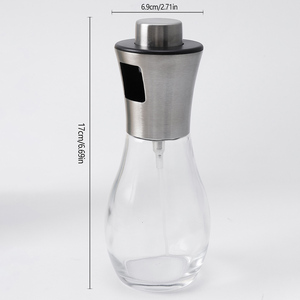 อุปกรณ์ครัว ของใช้ในบ้าน เป็นมิตรกับสิ่งแวดล้อม ขวดสเปรย์น้ำมันสแตนเลสเกรดอาหาร ขนาด 200 มล. สำหรับทำอาหาร ปิ้งย่าง อบขนม - Product Image 3