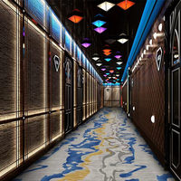 Moquette en nylon style hôtel, douce, tuftée, à poils longs, imperméable, écologique, en rouleaux pour usage intérieur/extérieur, mur à mur, pour portes et chambres