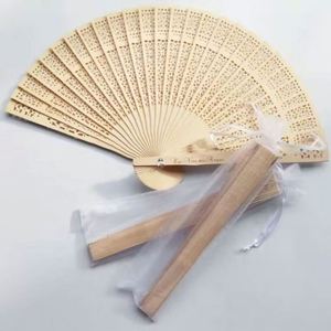 วัสดุไม้ไผ่พับด้วยมือสำหรับงานแต่งงานพิมพ์ลายผ้าไหมทาสีตามสั่ง - Product Image 6