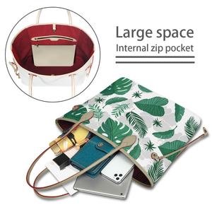 Impresión a pedido de alta capacidad de varios tamaños de cuero PU bolsos de diseñador para mujer marca famosa Bolsos De Mujer personalizados - Product Image 6