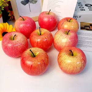 L06582批发逼真的人造假冒人造水果蔬菜人造苹果用于婚礼派对家庭装饰