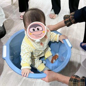 Baignoire en plastique extra large à double <span class=keywords><strong>oreille</strong></span> au design de dessin animé Baignoire à linge extra large épaissie pour lavabos de bain pour enfants - Product Image 3