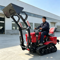 Traktor Crawler Baru 25HP/35HP 2WD/4WD dengan Hydraulic Hammer, Quick Hitch, Tiller, Cultivator, Mini Rotary Tiller, Mesin Pertanian untuk Kebun
