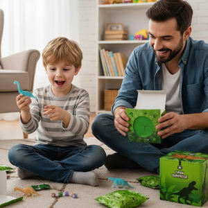 Mystical Dino Delights, boîtes mystères colorées, ensemble de jouets à dessiner, matériau en coton, surprises sans fin, idéal pour tous les âges, Wayee 15x15x15cm - Product Image 2