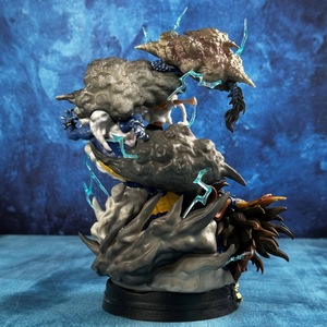 SY <span class=keywords><strong>One</strong></span> Pieces Action Figure Modèle Ornement Singe D <span class=keywords><strong>Luffy</strong></span> (Holding Lightning) VS Kaido Haute Qualité Anime Statue pour Collection - Product Image 4
