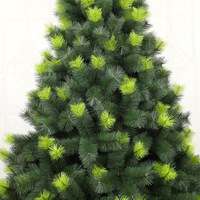 Grand sapin de Noël artificiel vert en PVC dense, décoration de fête pour salle de réception, atrium d'entreprise et scène festive