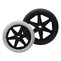Chariot d'équipement de chirurgie réglable de 8 pouces Roues de remplacement de fauteuil roulant en polyuréthane pour poussettes de bébé Pneus de fauteuil roulant