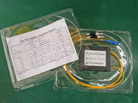 OEM FTTH OS2 G657A1 2.0mm 1 * N 2 * N PLC Splitter Cassette Box avec Logo pour 4G 3G GSM POE TCP Networks