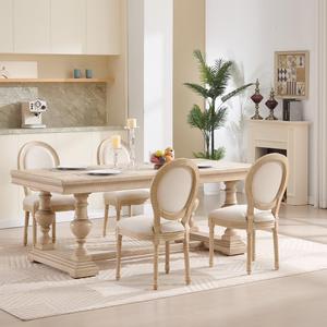 Silla de Madera Louis, Silla de Comedor Francesa Vintage para Eventos, Hogar, Oficina, Bar, Bodas, Silla para Eventos, Muebles de Comedor para Hotel - Product Image 5