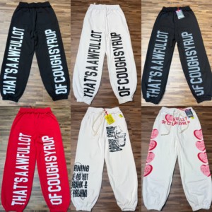 Pantalon de survêtement décontracté pour homme avec logo imprimé, style sport et mode, vente en gros - Product Image 1