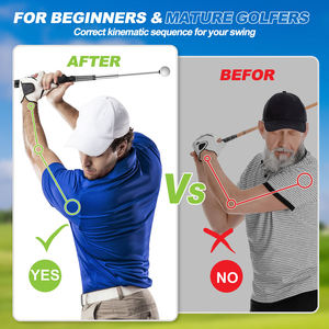 Nouveau design – Bâton d'entraînement de golf personnalisé pour le practice – Aide à l'échauffement et à l'entraînement du swing - Product Image 6