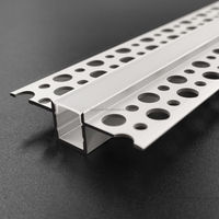 Profilé en alliage d'aluminium série 6000 de 52*13MM avec LED linéaire pré-encadrée pour la décoration de plafond