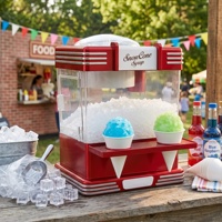 Machine à glace pilée double tension 120V 220V 30W avec lame en acier inoxydable et pelle à glace de 20 litres