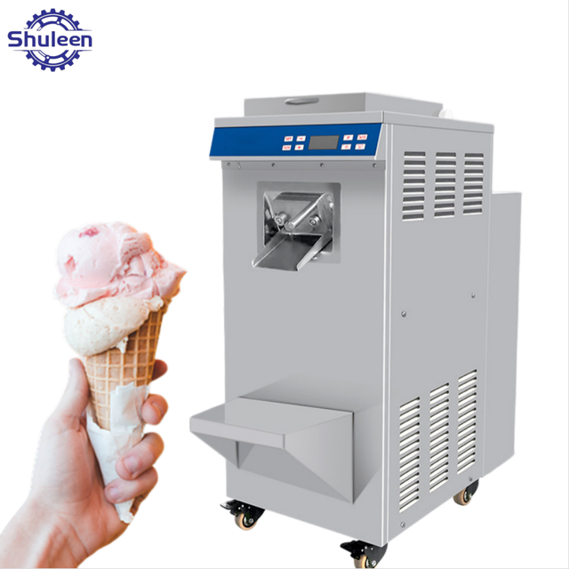 Automatic Table Top Ice Cream Yogurt Maker Home Appliance Gelato Ice Block Machine Hard Ice Cream Grain Processing