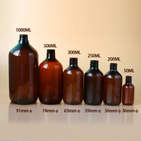 Benutzer definierte 50ml-1000ml PET-Flaschen aus bernstein farbenem Kunststoff 8oz-16oz Lotion Pump für Shampoo-Haaröl für Lotionen und andere Produkte