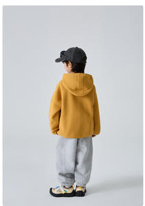 <span class=keywords><strong>Manteau</strong></span> d'hiver coréen doublé polaire à col rond pour garçon Hai Ma, nouvelle collection 2025, chaud et épais, mode enfant - Product Image 2