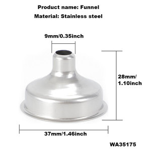 Bình Uống Nước Bằng Thép Không Gỉ Mini Bình Lọc Phễu Kim Loại Lỏng Dụng Cụ Nhà Bếp Miệng Rộng Tiện Dụng Nhỏ Bình Đựng Hông - Product Image 2