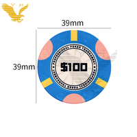 YH Diamant Gravure Courbe Pokerchips Jetons De Poker En Céramique 10g 39mm Fiches Poker Céramique Poker Chip Casino