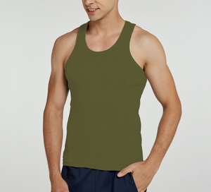 تخفيضات هائلة للرجال القطن فانيشيرت سترة رياضية لبناء الجسم تدريب اللياقة البدنية بلا أكمام تانك الأعلى خيط قميص - Product Image 5