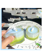 Jouet Squishy Créatif Instagram en Forme de Tasse de Thé à la Noix de Coco Bleue - Cadeau Anti-Stress Doux et Collant pour Enfants et Adultes, Idéal pour la Détente et la Décompression