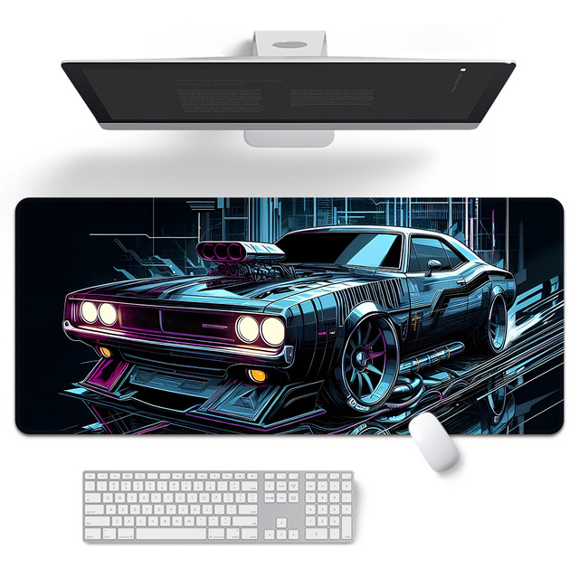 XXL Custom Branded High Quality Gaming Mouse Pad Durable Rubber Desk Pad with Stitched Sublimation Logo