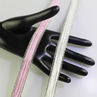 Strass Banding Wärme übertragung Design Pink Edge für Kleid Streifen Eisen auf Hot Fix Trim
