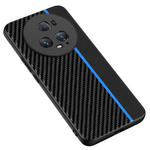 Pour Honor Magic5 étui de téléphone portable Texture de <span class=keywords><strong>fibre</strong></span> Ultra-mince antichoc pour Honor Magic5 Pro couverture arrière de téléphone - Product Image 5