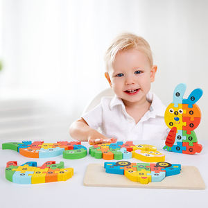 Livraison rapide Puzzles <span class=keywords><strong>3d</strong></span> en <span class=keywords><strong>bois</strong></span> Montessori Jouets éducatifs <span class=keywords><strong>Puzzle</strong></span> de dessin animé pour les enfants - Product Image 5