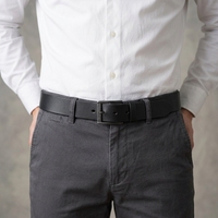 Vente Flash : Boucle de Ceinture Métallique MX-703 en Alliage de Zinc à Barre Centrale Simple, Noir Pistolet, 36mm, Durable, Personnalisable OEM, Tendance
