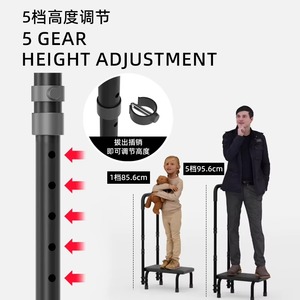 4 in 1 Toddler Kitchen Stool Helper Wooden Height Adjustable Standing Tower, Wooden elderly Kids Learning Tower - Product Image 3