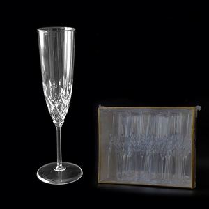 8 verres à vin jetables transparents réutilisables en plastique pour la vie quotidienne à la maison, les fêtes, les anniversaires, les mariages, les toast et les boissons - Product Image 1