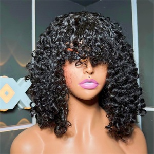 OFERTA Pelucas Cortas Rizadas Bob de <span class=keywords><strong>Cabello</strong></span> Humano Virgen Vietnamita Natural, Pelucas Frontales de Encaje 4x4 para Mujeres Negras, Peluca Completa de Encaje con Ondas Profundas, Proveedor - Product Image 3