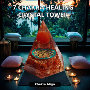 Torre de Cristal Curativa de 7 Chakras, Feng Shui, Ecológica, Hecha a Mano, Cristales Naturales al por Mayor, Varita Hexagonal con Puntas Facetadas - Product Image 2
