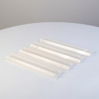 Règle de Mahjong de luxe en acrylique blanc nacré, poussoir de tuiles à bord droit pour jeux de Mahjong américain et divertissement à domicile