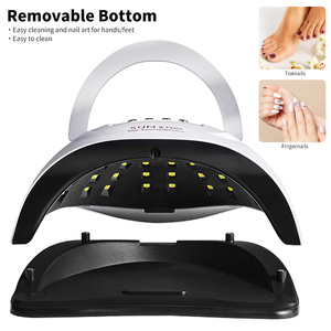 Lampe à ongles UV LED professionnelle SUN X7 MAX 57 LED, séchoir intelligent pour vernis gel, 4 minuteurs, capteur automatique, alimentation électrique, en plastique - Product Image 5