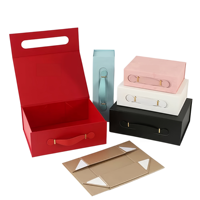 Boîte cadeau rigide pliable de luxe imprimée sur mesure, matériaux recyclés, doublure en éponge, fermeture magnétique pour parfums et cosmétiques