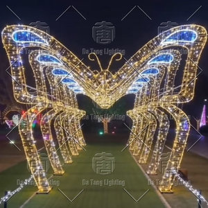 Christmas <b>Lighted</b> Archway LED Motif <b>Lighting</b> For Street Plaza Holiday Decoration - Product Image 4