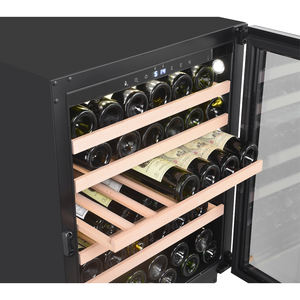 Enfriador <span class=keywords><strong>de</strong></span> vino Enfriador 46 botellas Refrigerador <span class=keywords><strong>de</strong></span> vino <span class=keywords><strong>de</strong></span> una sola zona Bodega Independiente Operación silenciosa Nevera Cavas Para Vino 220 - Product Image 6