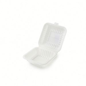 Cajas de Lujo Blancas de Almidón de Maíz con Ventana para Comida para Llevar, Empaque para Fiestas, Uso en Restaurantes y Hamburgueserías - Product Image 3