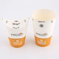 Tasses à frites jetables 12oz 14oz 16oz avec logo personnalisé Tasses à emporter pour restauration rapide Tasses à café pour crème glacée Tasses à charcuterie