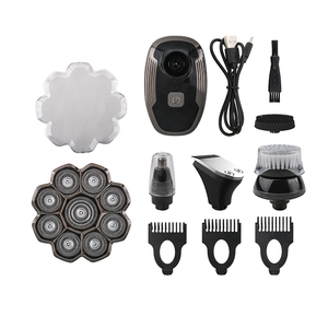 <span class=keywords><strong>Rasoio</strong></span> <span class=keywords><strong>professionale</strong></span> a 9 lame per uomo-rasatura calva efficiente e taglio della barba, Design ergonomico - Product Image 6
