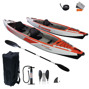 <span class=keywords><strong>Kayak</strong></span> <span class=keywords><strong>Hinchable</strong></span> de Alta Presión para <span class=keywords><strong>2</strong></span> Personas para Pesca en Océano, Mar, Río, Lago y Aguas Bravas con Remos - Product Image 5
