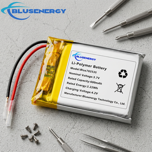 Batterie Li-polymère rechargeable personnalisée en gros d'usine 3.7V 702535 600mAh - Product Image 1