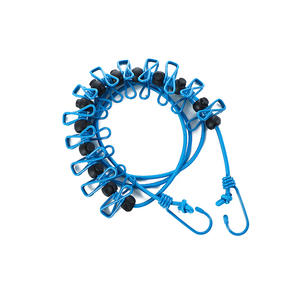 Tendedero portátil con 12 pinzas para la <span class=keywords><strong>ropa</strong></span>, accesorio de viaje a prueba de viento, elástico y retráctil, 1 paquete - Product Image 6