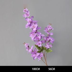 ดอกบัวสีม่วงงาช้างก้านยาวสัมผัสจริงสำหรับวันรับปริญญาวันอีสเตอร์งานแต่งงานของตกแต่งบ้าน - Product Image 4