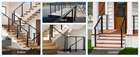 Rampe de terrasse en acier inoxydable 316, balustrade extérieure, main courante, garde-corps à câbles pour patio et jardin