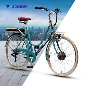 Vélo électrique TXED Lady Ebike 36V 10Ah avec batterie au lithium, frein à patin, modèle Verona Deluxe rétro, vélo électrique de ville, moteur 36V 250W - Product Image 1