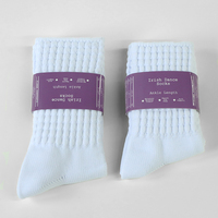 Chaussettes en tricot opaque à carreaux pour la danse irlandaise, pour enfants et filles