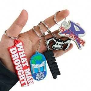 Personalized Logo Soft Pvc Key Ring 3d or 2d Fashionable Design Logo Pvc Key Chain Rubber Pvc KeyChain - Product Image 5